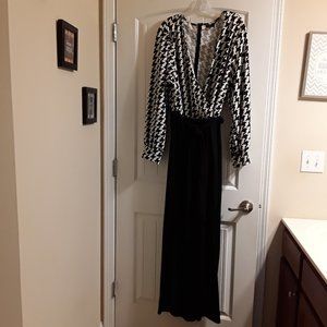 Houndstooth Belted Jumpsuit